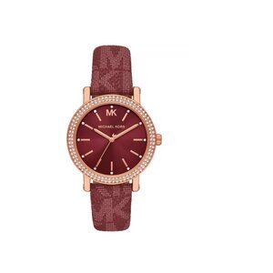 Michael Kors Gold Case Burgundy Leather Women\'s Watch Michael Kors Ladies Charley Rose Gold-Tone Red Leather Watch  main image 4